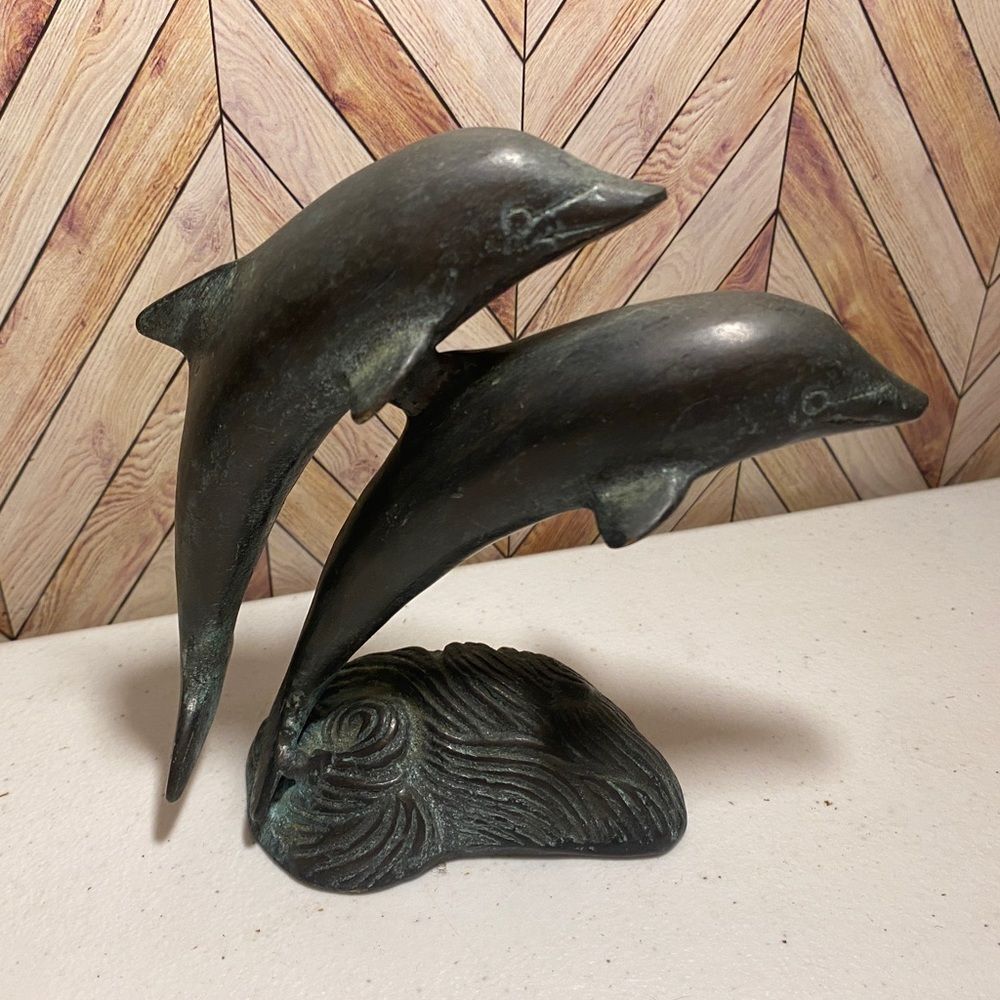 SPI San Francisco, USA Bronze Pair of Dolphins [Item 632]